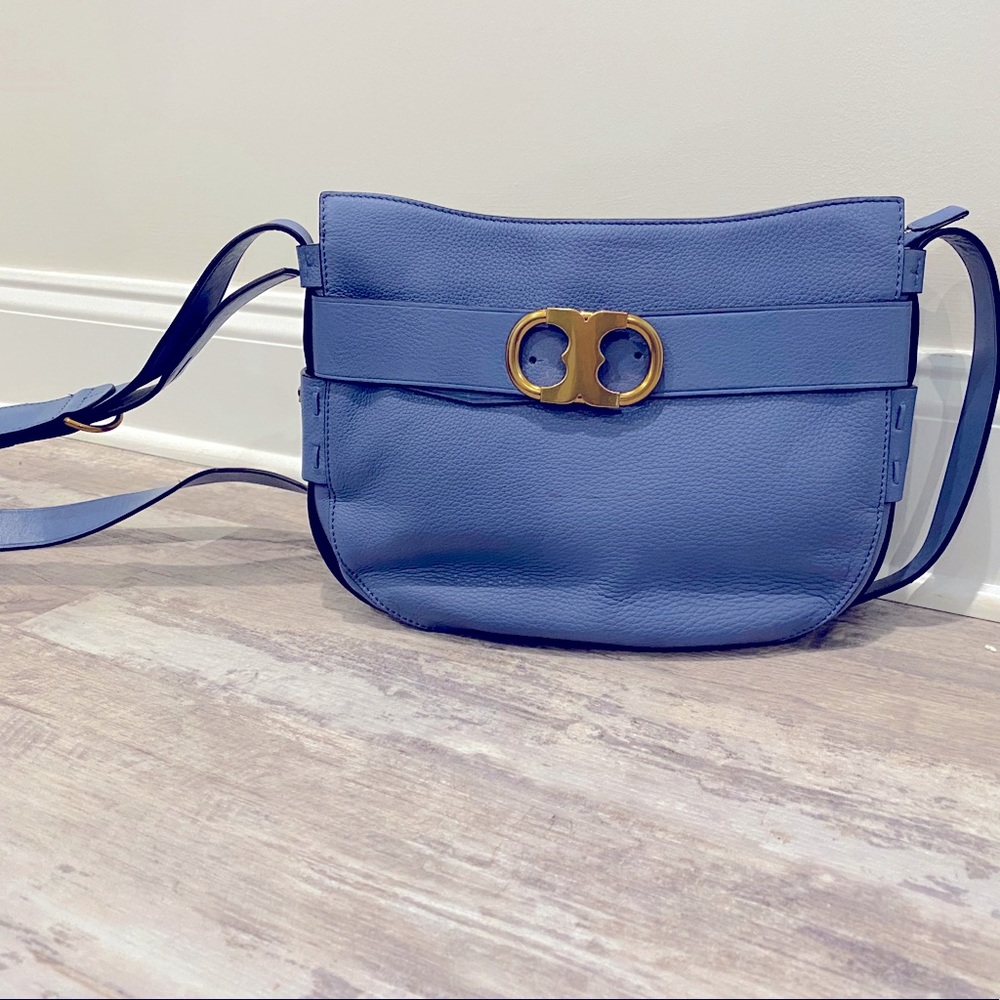 Tory Burch Gemini Link Crossbody Wallis Blue